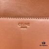 6930af196e68136f4d9ad379 CELINE 2024 Spring/Summer New Arrival TRIOMPHE Logo Embossed Smooth Calfskin Shoulder Bag, Triomphe Armpit Bag with Cowhide Edging, Lambskin Lining, Flat Interior Pocket, Adjustable Leather Shoulder Strap (20cm Length)