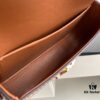 6930af1b6e68136f4d9ad37b CELINE 2024 Spring/Summer New Arrival TRIOMPHE Logo Embossed Smooth Calfskin Shoulder Bag, Triomphe Armpit Bag with Cowhide Edging, Lambskin Lining, Flat Interior Pocket, Adjustable Leather Shoulder Strap (20cm Length)