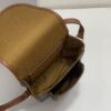 6930af1f6e68136f4d9ad383 CELINE TRIOMPHE FOLCO High-Quality Saddle Bag, Arch-inspired Design, Brown Trim, Cowhide Leather, Dimensions: 18 x 16 x 10 cm