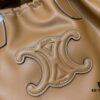 6930af336e68136f4d9ad3a2 Celine New Arrival Tote Bag, Calfskin Material, Arc de Triomphe Embossed Logo, Drawstring Closure at Opening, Adjustable Size