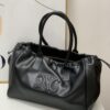 6930af376e68136f4d9ad3a8 Celine New Arrival Tote Bag, Calfskin Material, Arc de Triomphe Embossed Logo, Drawstring Closure at Opening, Adjustable Size
