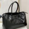 6930af376e68136f4d9ad3a9 Celine New Arrival Tote Bag, Calfskin Material, Arc de Triomphe Embossed Logo, Drawstring Closure at Opening, Adjustable Size