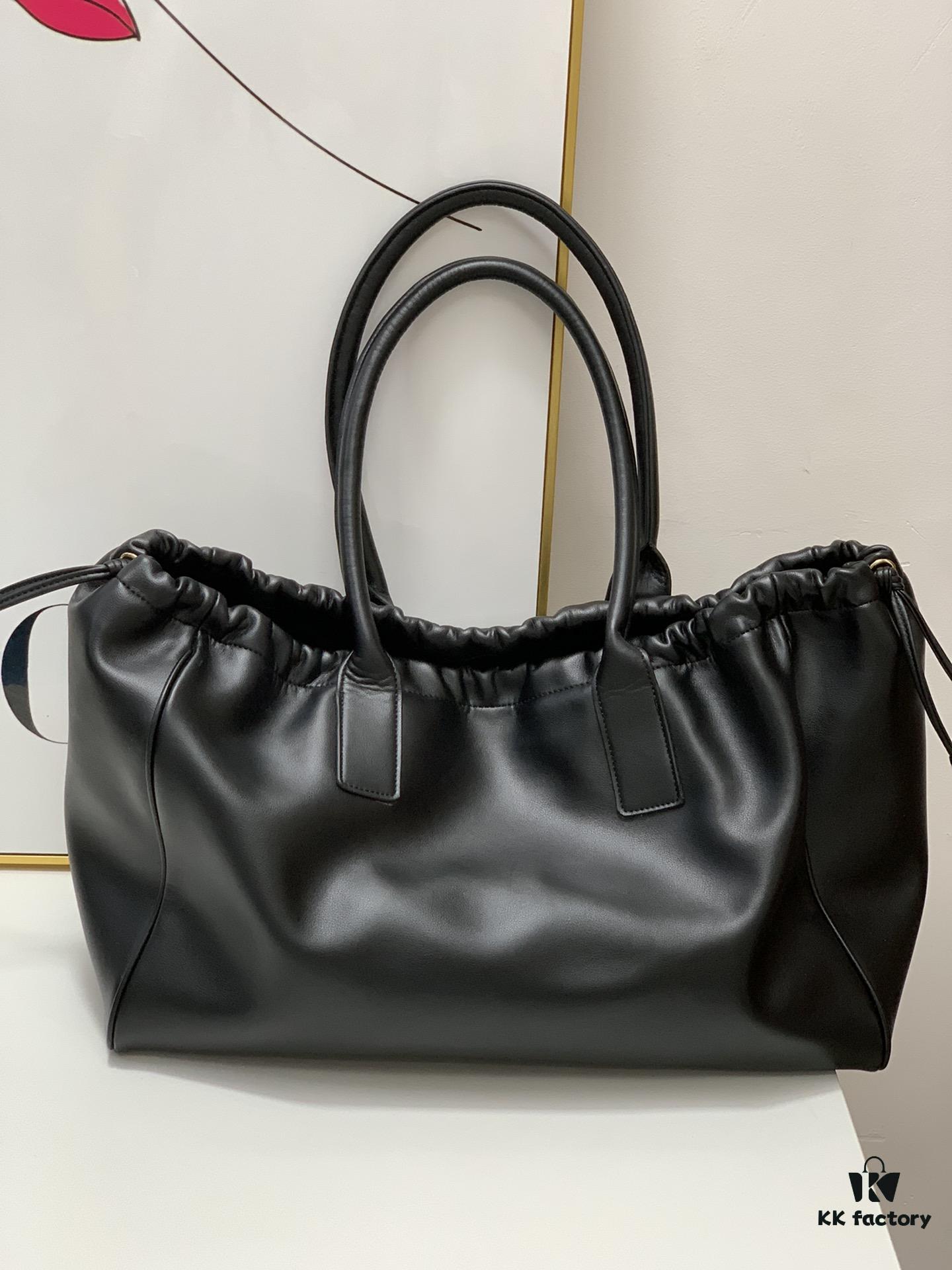 6930af386e68136f4d9ad3aa Celine New Arrival Tote Bag, Calfskin Material, Arc de Triomphe Embossed Logo, Drawstring Closure at Opening, Adjustable Size