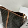 6930af3d6e68136f4d9ad3b6 Celine Large Triomphe Canvas Nano Bucket Bag - Stylish Vintage Series with Signature Print