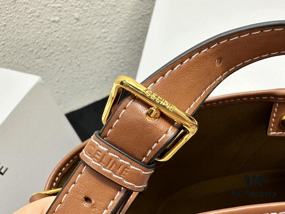6930af466e68136f4d9ad3c8 Celine Large Triomphe Canvas Nano Bucket Bag with Signature Print