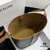 6930af496e68136f4d9ad3cf Celine Triomphe Canvas Nano Bucket Bag in Latest Size, Signature Print, Artificial Leather and Cowhide, Perfect for Winter Wear with Coats
