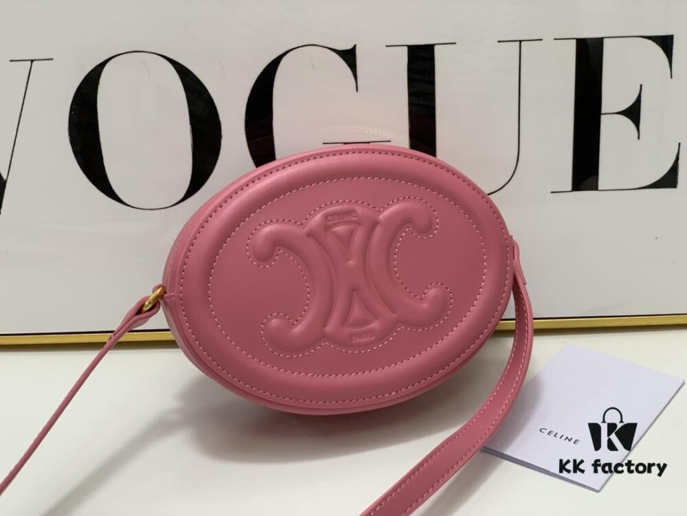 6930af4b6e68136f4d9ad3d4 Celine Triomphe Crossbody Bag in Pink, Sweet and Cute Oval Mini Bag