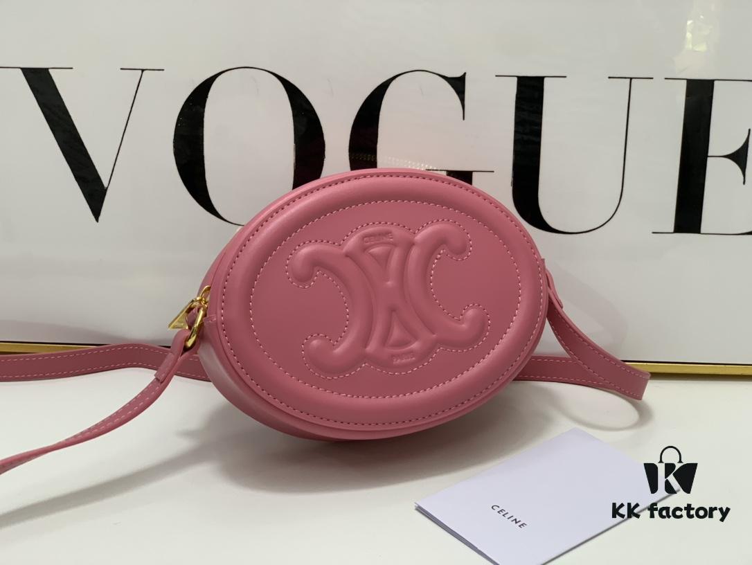 6930af4c6e68136f4d9ad3d7 Celine Triomphe Crossbody Bag in Pink, Sweet and Cute Oval Mini Bag