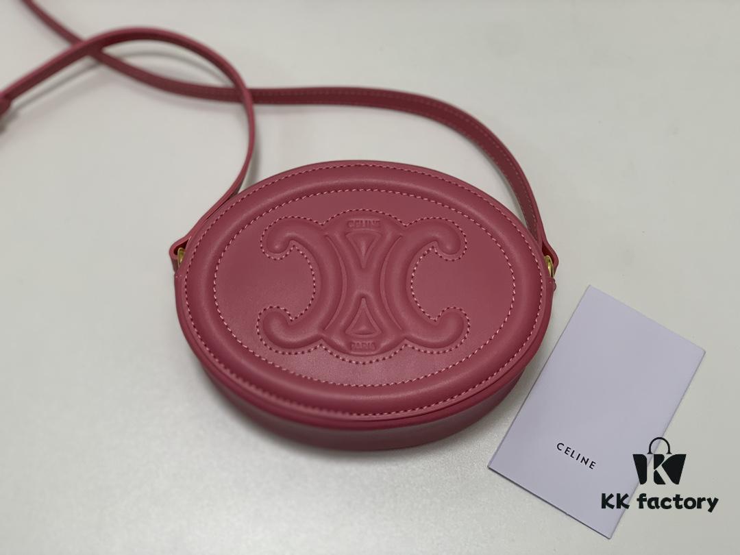 6930af4c6e68136f4d9ad3d8 Celine Triomphe Crossbody Bag in Pink, Sweet and Cute Oval Mini Bag