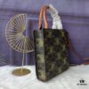 6930af616e68136f4d9ad3ff Model C194372 Vintage Floral Embroidered Leather, Mini CELINE Print Super Fiber and Cowhide Leather Vertical Handbag