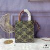6930af626e68136f4d9ad400 Model C194372 Vintage Floral Embroidered Leather, Mini CELINE Print Super Fiber and Cowhide Leather Vertical Handbag