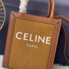 6930af6c6e68136f4d9ad412 Yellow Canvas Mini CELINE Print Synthetic and Cow Leather Vertical Handbag, Model No. C194372
