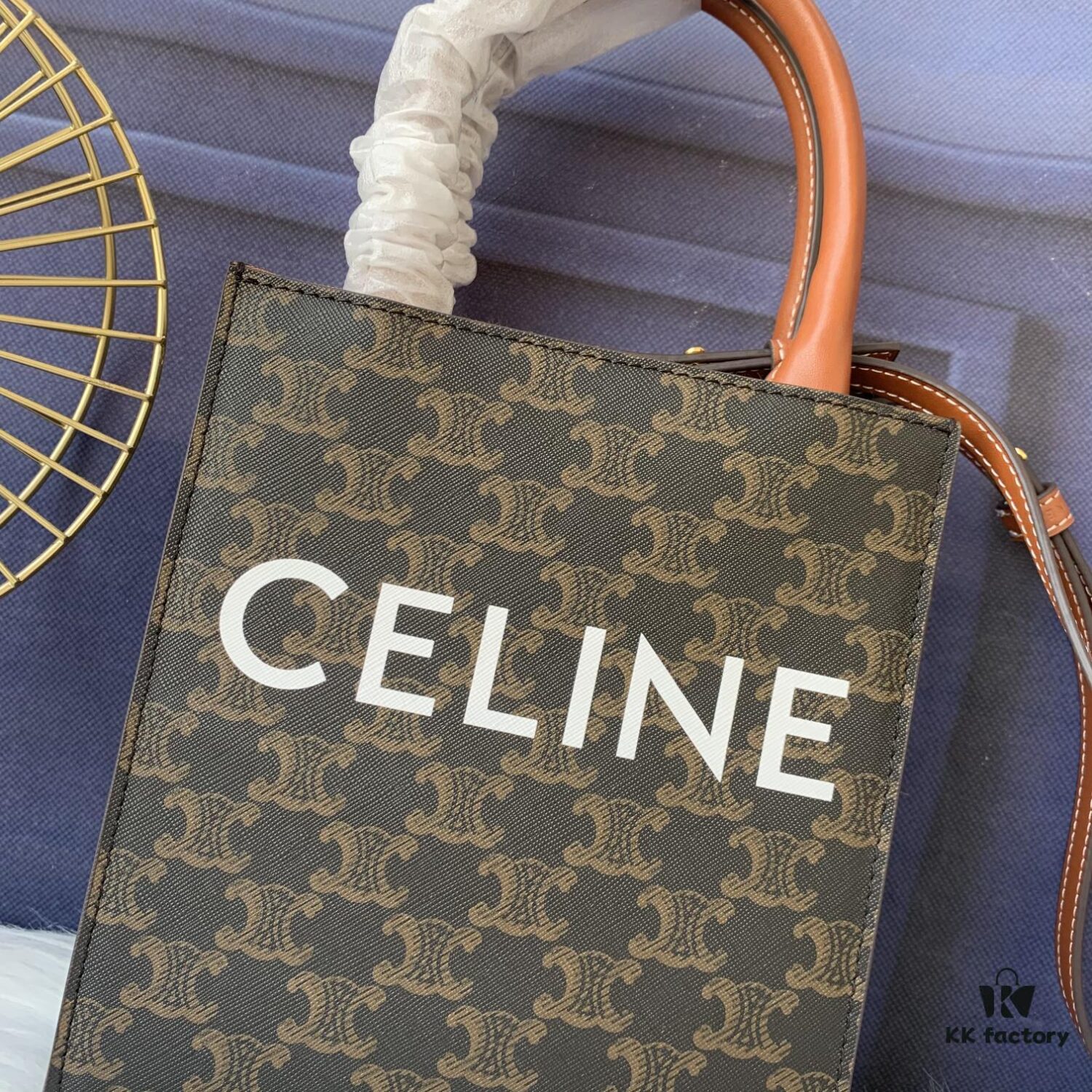 6930af7f6e68136f4d9ad438 Model No. C194372 Monogram Leather, Mini CELINE Printed Synthetic and Cowhide Leather Vertical Handbag