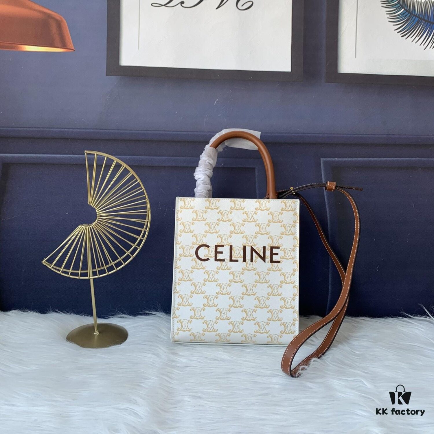 6930af846e68136f4d9ad43e Style No. C192089 Mini Apricot Small, Vertical Handbag in Soft Calfskin with Mini CELINE Print, Adjustable and Detachable Leather Shoulder Strap (50cm), Dimensions: 17cm x 21cm x 4cm