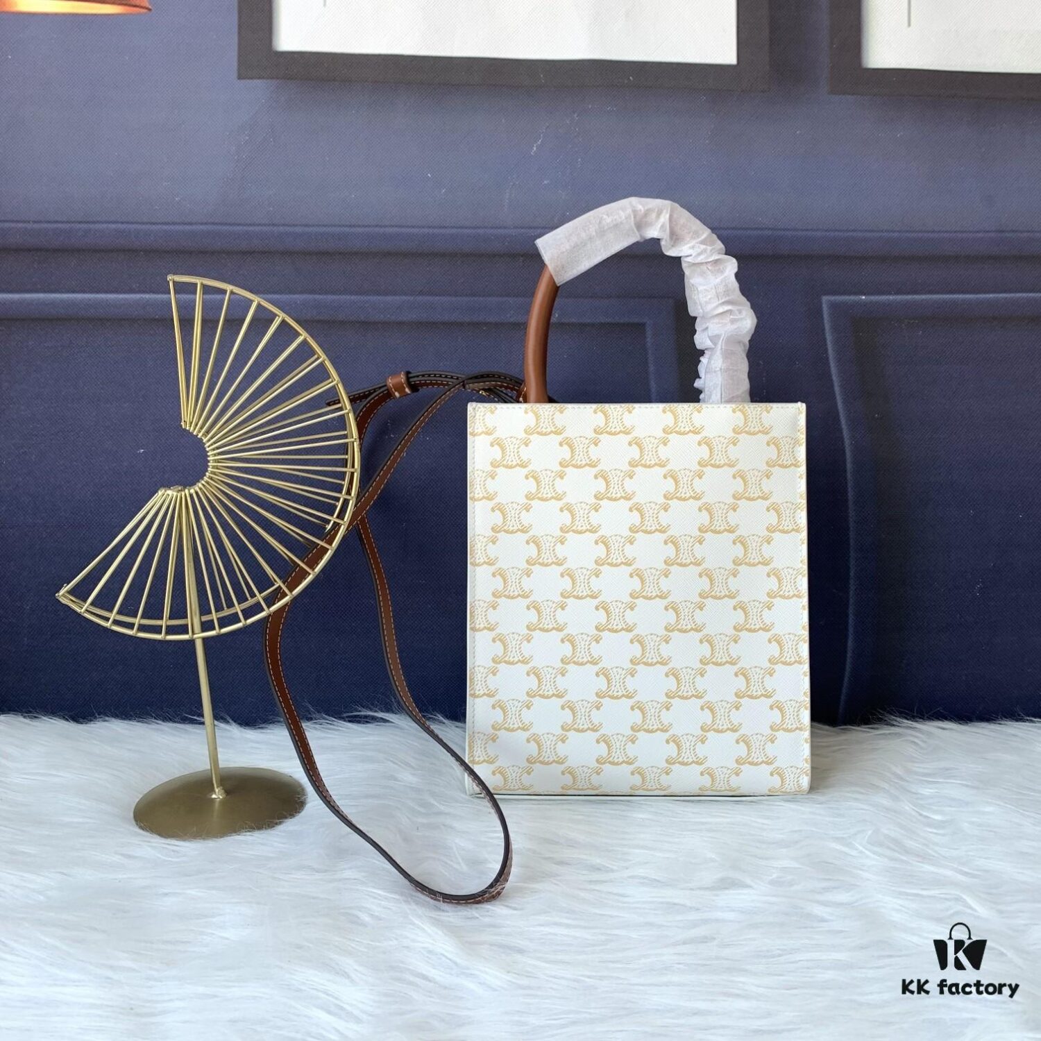 6930af846e68136f4d9ad440 Style No. C192089 Mini Apricot Small, Vertical Handbag in Soft Calfskin with Mini CELINE Print, Adjustable and Detachable Leather Shoulder Strap (50cm), Dimensions: 17cm x 21cm x 4cm