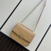 6930af8c6e68136f4d9ad44f New Tory Burch Britten Women's Chain Shoulder Crossbody Bag, Medium Size, Black and Apricot Color, In Stock, Dimensions 22×8×16CM