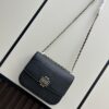 6930af8c6e68136f4d9ad450 New Tory Burch Britten Medium Crossbody Chain Bag for Women, Black and Beige, In Stock, Size 22×8×16CM