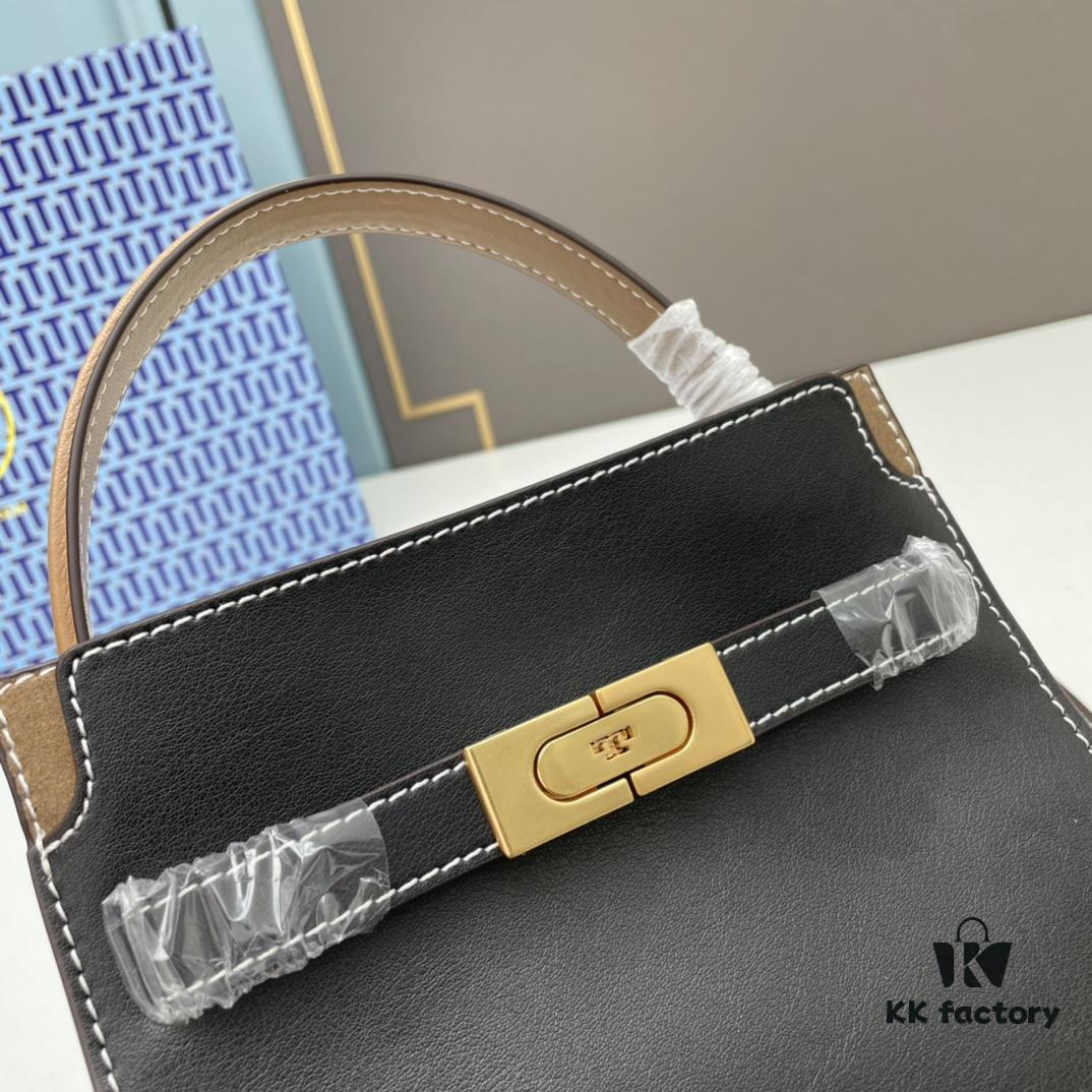 Mini Black TORY BURCH LEE RADZIWILL PETITE DOUBLE BAG