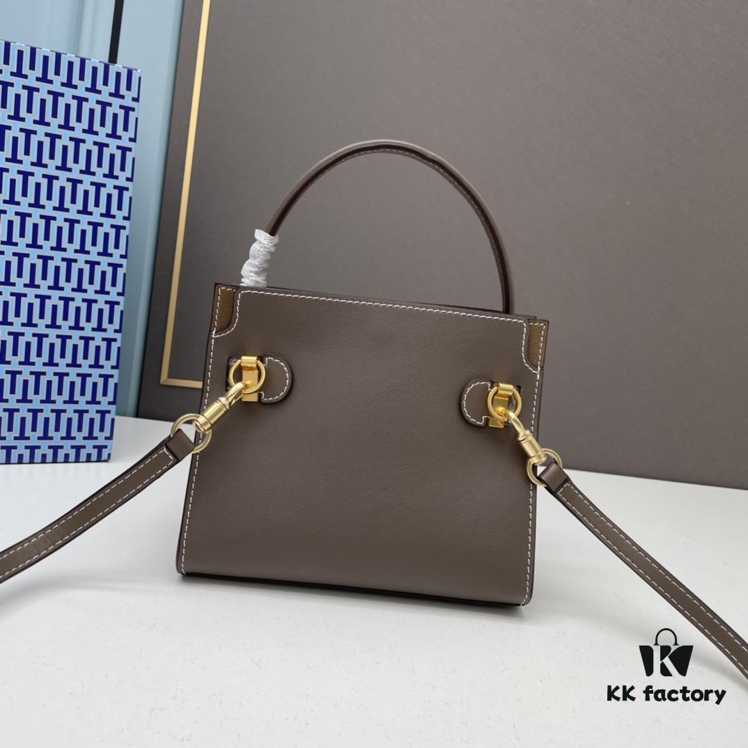 6930afa36e68136f4d9ad47f Small Black TORY BURCH LEE RADZIWILL PETITE DOUBLE BAG Mini Bag