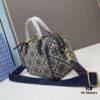 6930afb86e68136f4d9ad4ac Large TORY BURCH T Monogram Mini Jacquard Barrel Bag in Hazelnut Brown