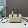 Tory Burch T Monogram Mini Jacquard Barrel Bag in Hazelnut Brown