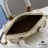 6930afd66e68136f4d9ad4f0 Tory Burch T Monogram Mini Jacquard Barrel Bag in Hazelnut Brown - Small Size