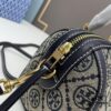 6930afdf6e68136f4d9ad500 TORY BURCH T Monogram Mini Jacquard Barrel Bag in Hazelnut Brown