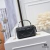 6930aff06e68136f4d9ad522 Tory Burch New Kira Makeup Box Bag, Soft and Durable Calfskin with Quilted Diamond Stitching, Detachable Strap for Crossbody, Shoulder or Handheld Wear
