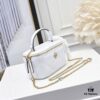 6930aff56e68136f4d9ad529 Tory Burch New Kira Cosmetic Box Bag, Soft and Durable Calfskin with Diamond Quilting, Detachable Strap, Double T Logo Hardware