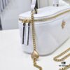 6930aff66e68136f4d9ad52d Tory Burch New Kira Cosmetic Box Bag, Soft and Durable Calfskin with Diamond Quilting, Detachable Strap, Double T Logo Hardware