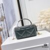 6930aff86e68136f4d9ad530 Tory Burch New Kira Cosmetic Box Bag, Soft and Durable Calfskin with Diamond Quilting, Detachable Strap, Double T Logo Hardware
