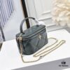 6930aff96e68136f4d9ad532 Tory Burch New Kira Cosmetic Box Bag, Soft and Durable Calfskin with Diamond Quilting, Detachable Strap, Double T Logo Hardware