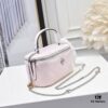 6930affc6e68136f4d9ad53a Tory Burch New Kira Cosmetic Box Bag, Soft and Durable Calfskin with Quilted Diamond Stitching, Detachable Strap for Crossbody, Shoulder or Handheld Wear