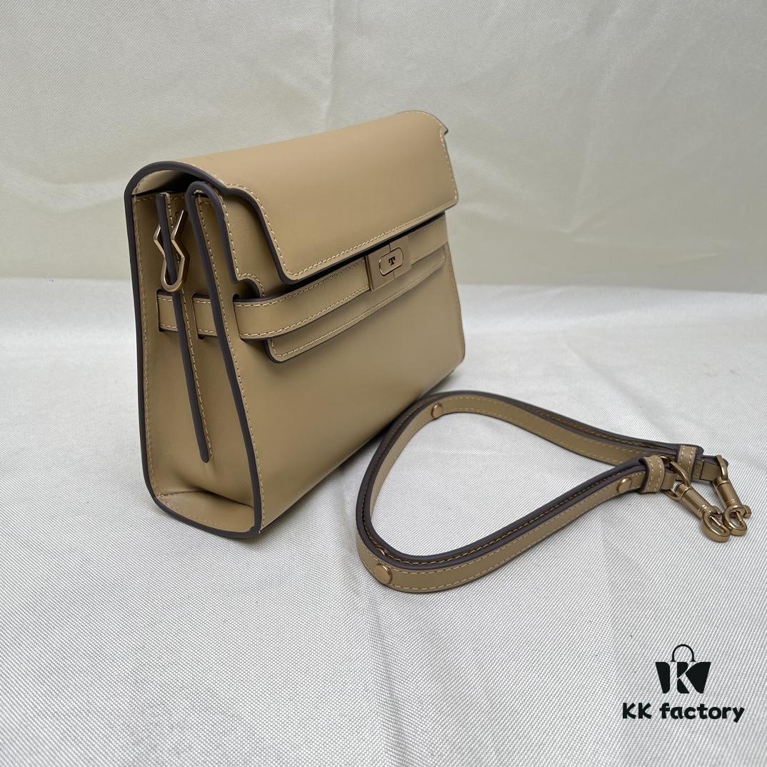 6930b0056e68136f4d9ad548 TORY BURCH Lee Radziwill Crossbody Shoulder Bag, Full-Grain Leather, Item No. 158720, Size 24×8.5×17.3