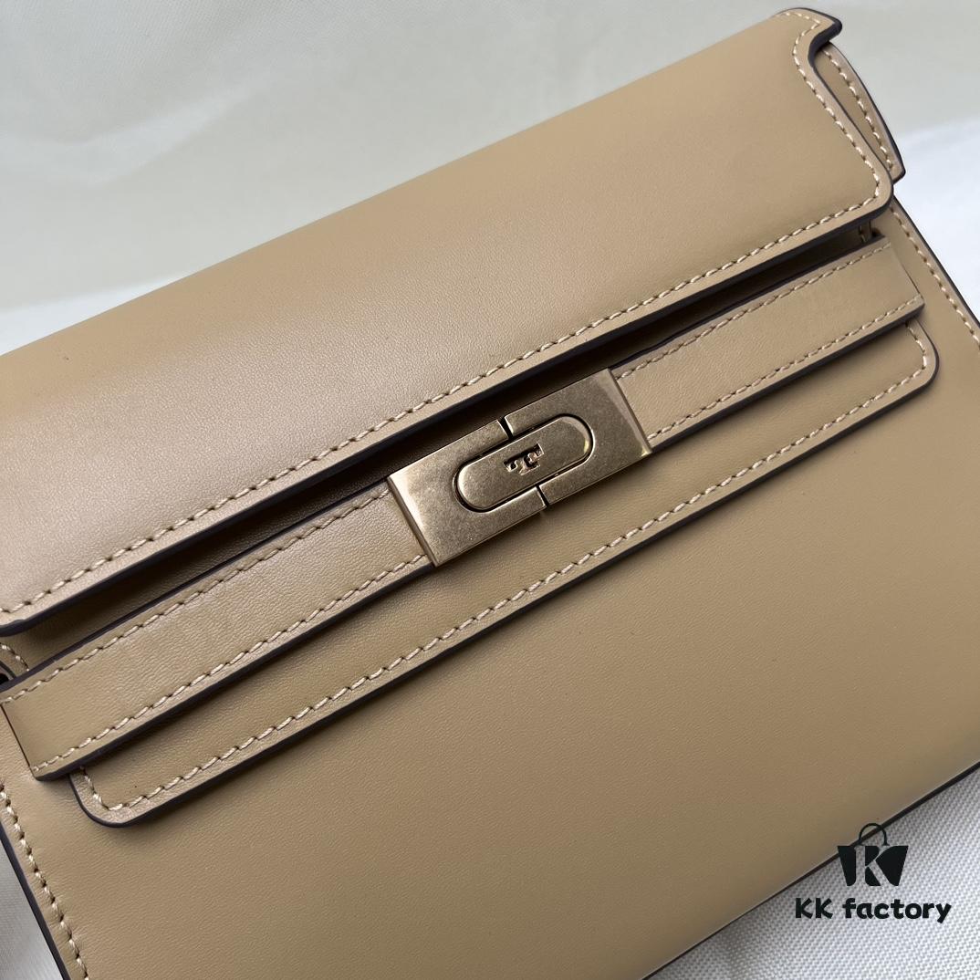 6930b0076e68136f4d9ad54b TORY BURCH Lee Radziwill Crossbody Shoulder Bag, Full-Grain Leather, Item No. 158720, Size 24×8.5×17.3