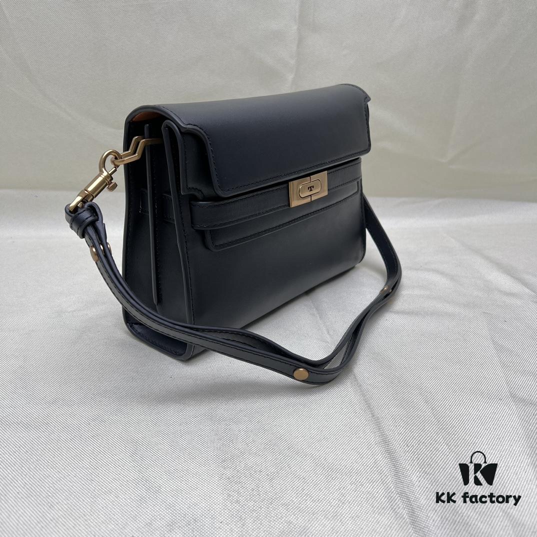 6930b0096e68136f4d9ad54f TORY BURCH Lee Radziwill Crossbody Shoulder Bag Genuine Top-Grain Leather Item No. 158720 Size 24×8.5×17.3