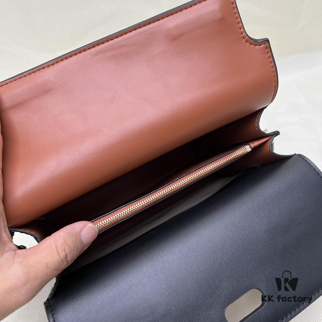 6930b00c6e68136f4d9ad555 TORY BURCH Lee Radziwill Crossbody Shoulder Bag Genuine Top-Grain Leather Item No. 158720 Size 24×8.5×17.3