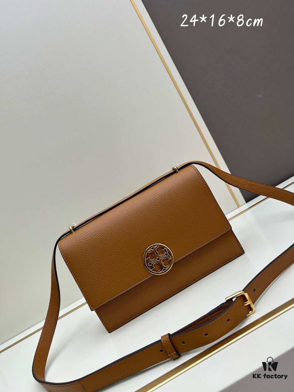 Original Quality [New Item, Attention to Detail, Guaranteed Genuine Leather] TORY BURCH Miller Accordion Bag