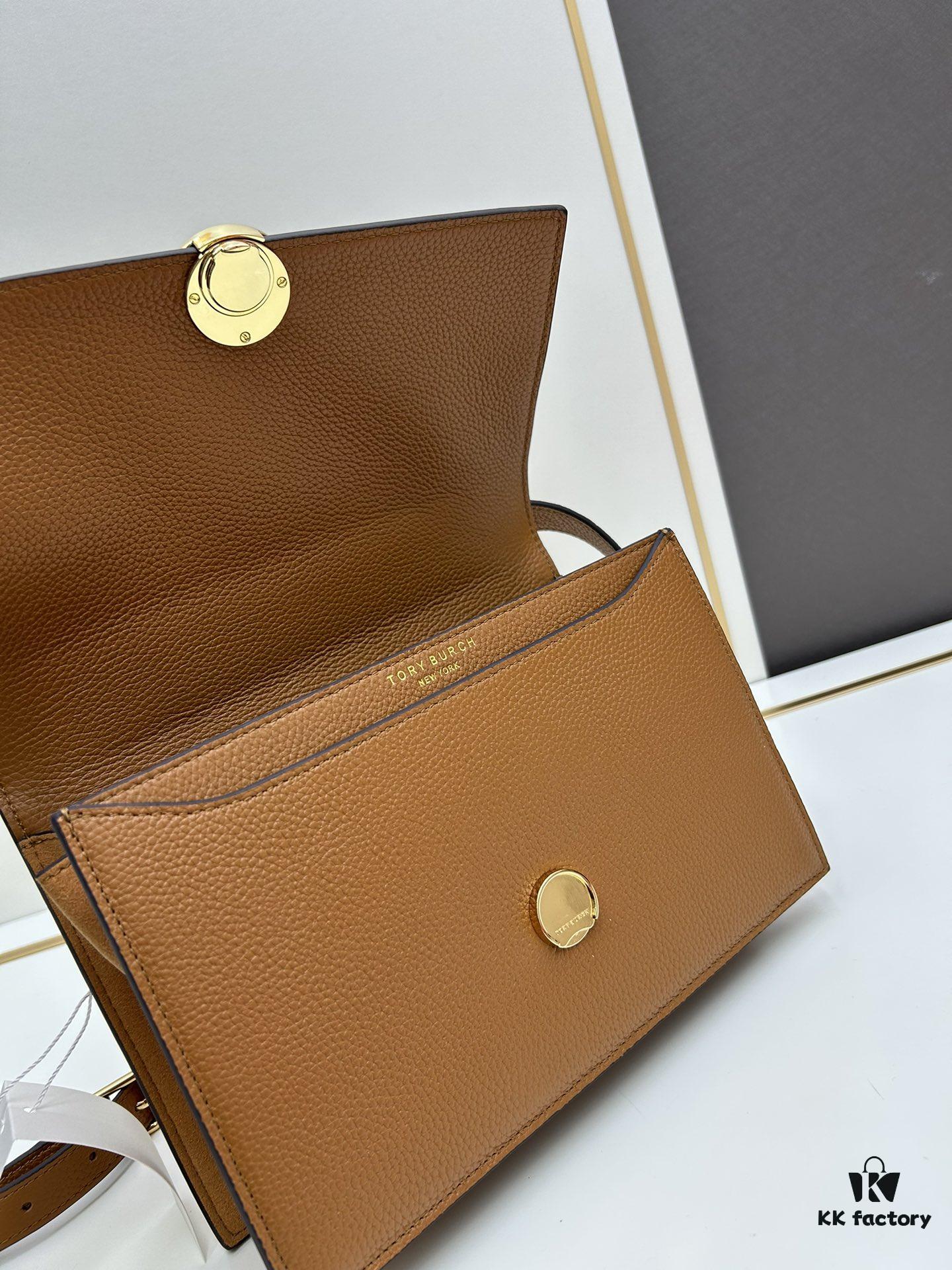 Original Quality [New Item, Attention to Detail, Guaranteed Genuine Leather] TORY BURCH Miller Accordion Bag