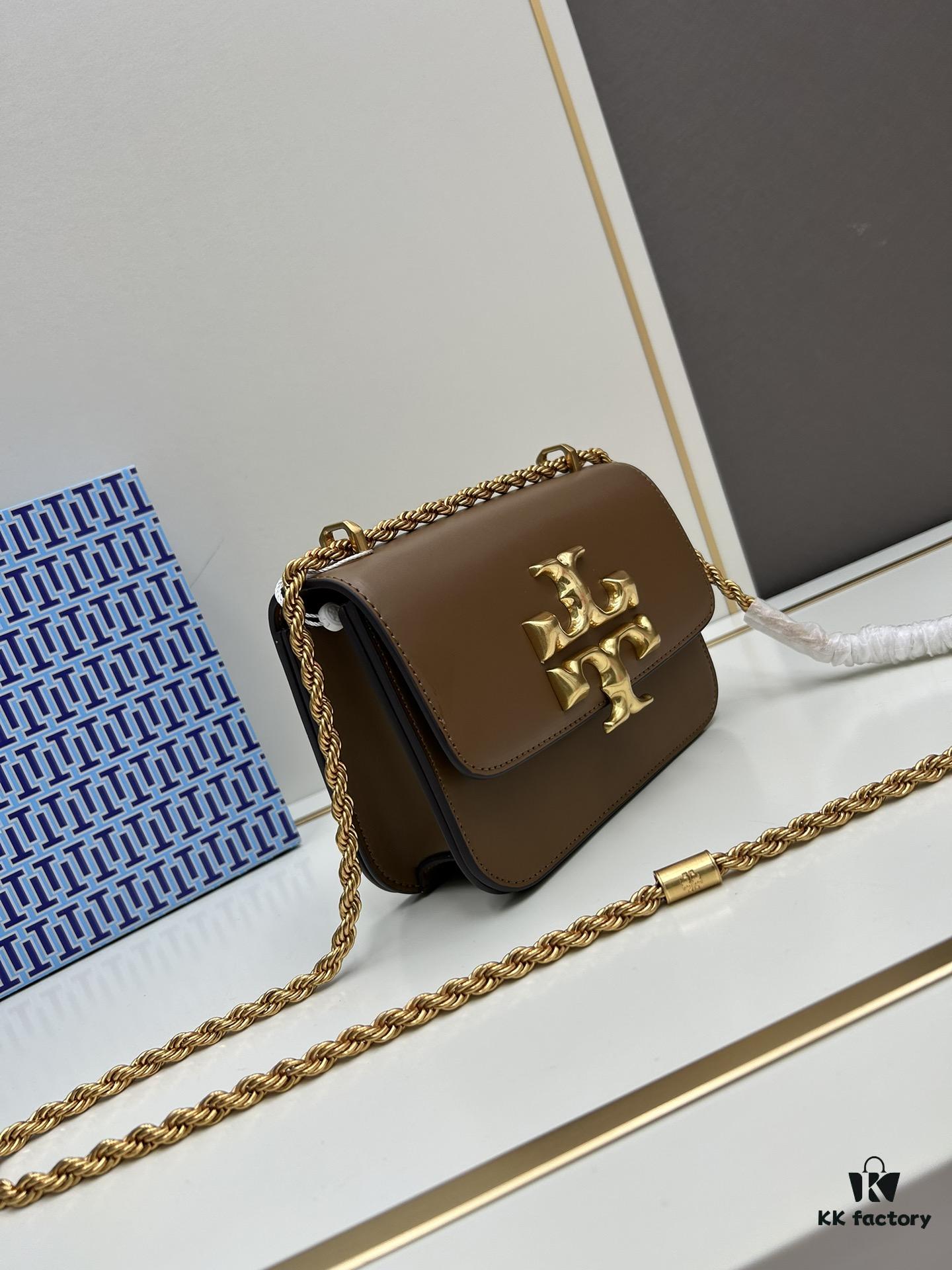 Original Quality [Full Leather Series, New Arrival with Attention to Detail] Tory Burch Eleanor Small Convertible Shoulder Bag