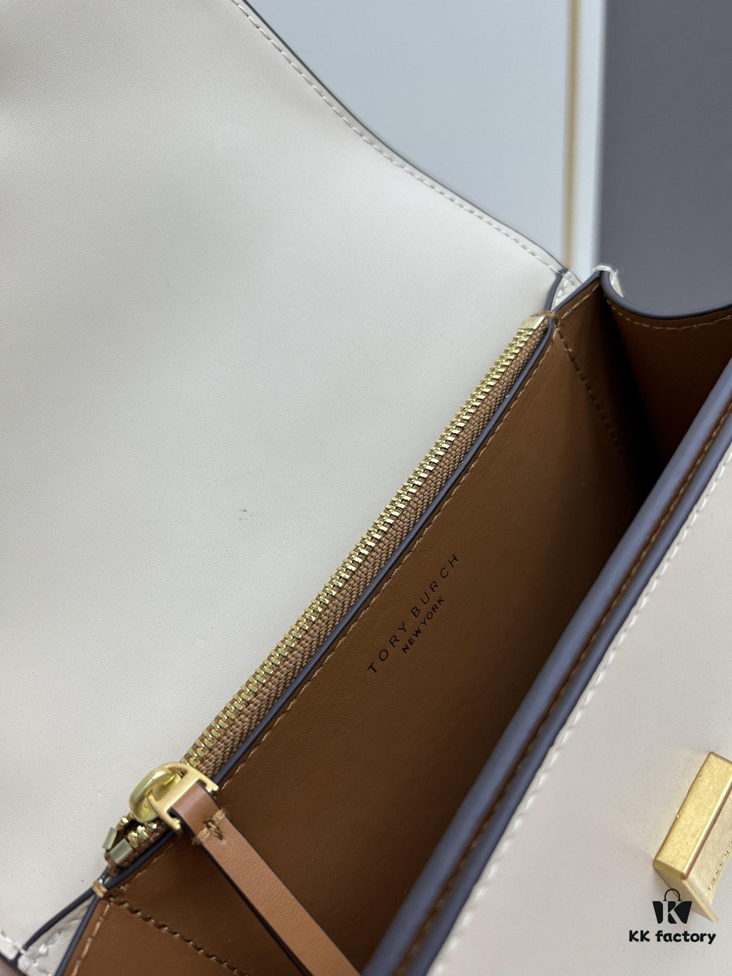 Original Quality [Full Leather Series, New Arrival with Attention to Detail] Tory Burch Eleanor Small Convertible Shoulder Bag