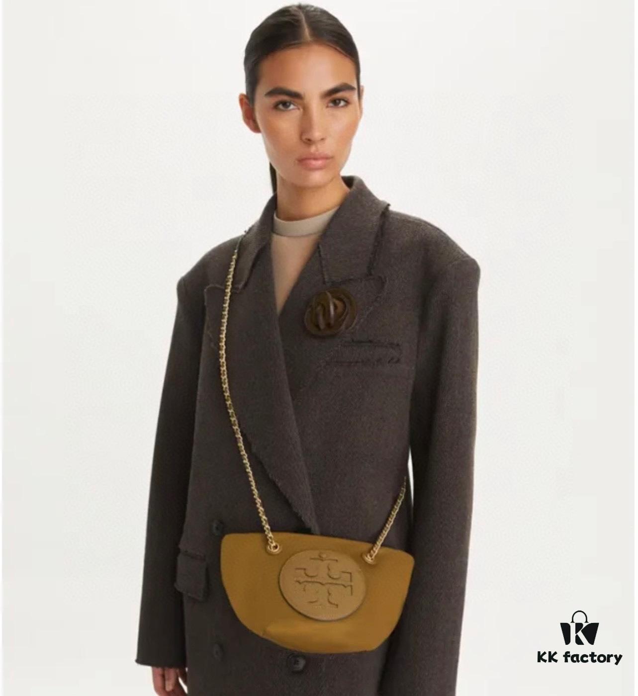 6930b07b6e68136f4d9ad616 Tory Burch Ella Small Nylon Crossbody Bag – Lightweight Recycled Nylon with Woven Chain Strap