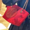 6930b0876e68136f4d9ad62d Tory Burch Ella Mini Chain Crossbody Bag – Lightweight Recycled Nylon Design with Woven Strap