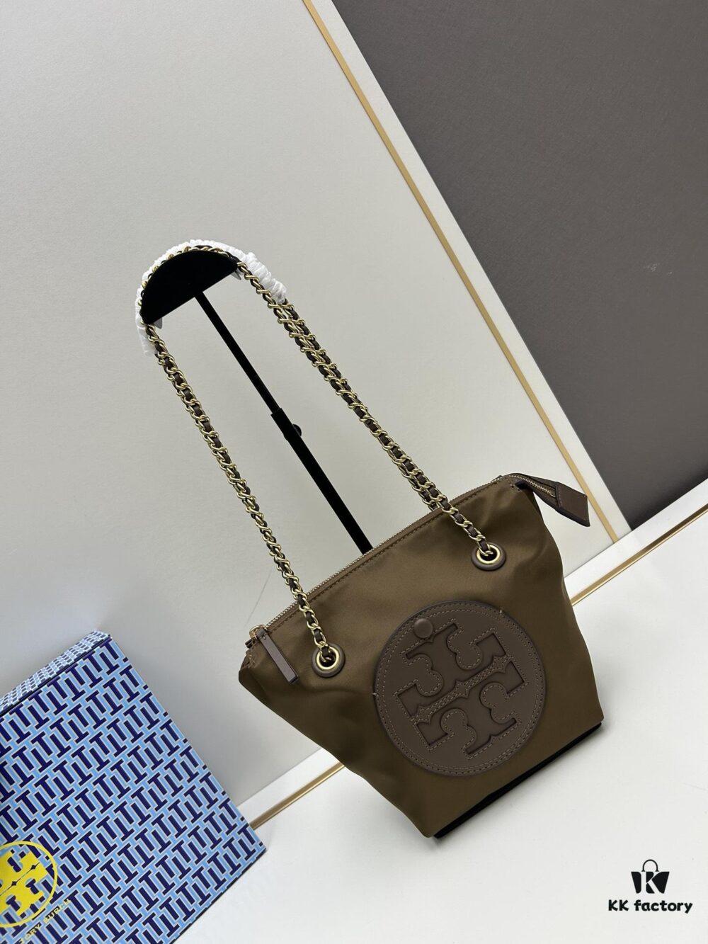 6930b0926e68136f4d9ad63f Tory Burch Ella Small Nylon Crossbody Bag – Lightweight Regenerated Nylon with Woven Chain Strap
