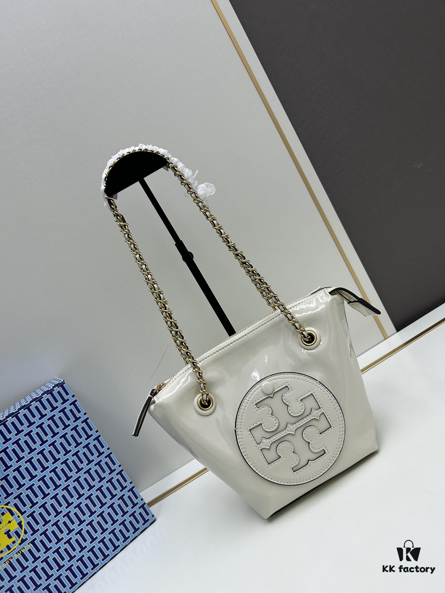 6930b09f6e68136f4d9ad657 Tory Burch Ella Small Crossbody Bag in Recycled Nylon – Lightweight and Stylish with Woven Chain Strap