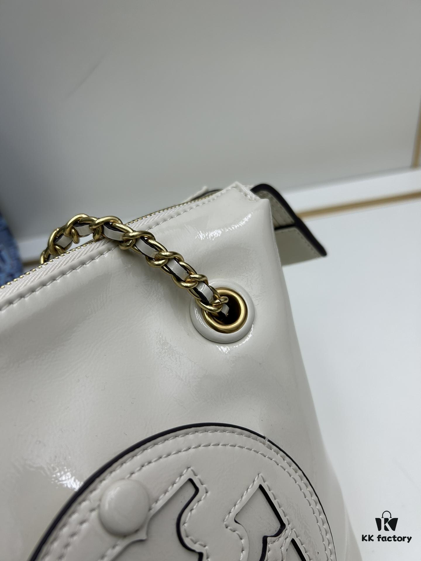 6930b0a26e68136f4d9ad65c Tory Burch Ella Small Crossbody Bag in Recycled Nylon – Lightweight and Stylish with Woven Chain Strap