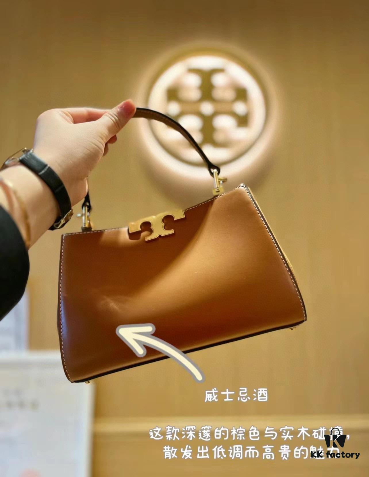 Authentic Quality [Full Genuine Leather Series, New Arrival with Attention to Detail] Tory Burch Eleanor Leather Handbag