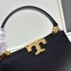 6930b0b46e68136f4d9ad67d Tory Burch Eleanor Leather Handbag - Full Genuine Leather Series, New Arrival with Premium Suede Trim and Signature Double-T Logo
