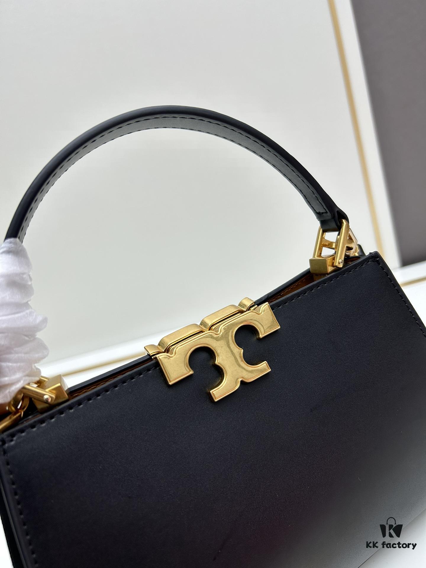 6930b0b46e68136f4d9ad67d Tory Burch Eleanor Leather Handbag - Full Genuine Leather Series, New Arrival with Premium Suede Trim and Signature Double-T Logo