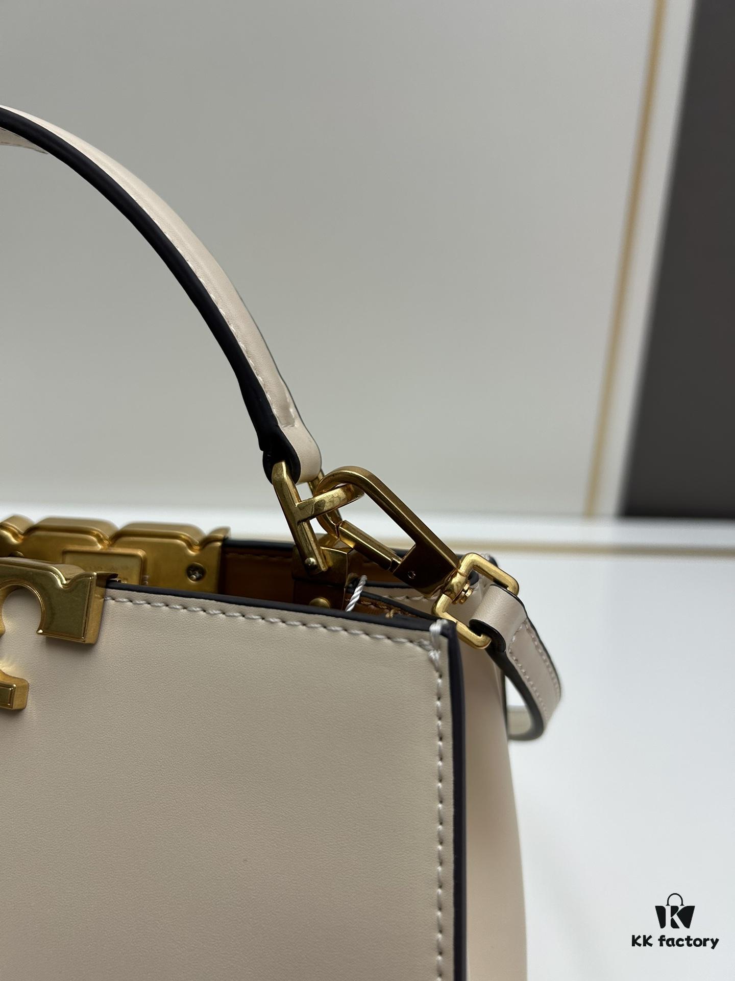 Authentic Quality [Full Genuine Leather Series, New Arrival with Attention to Detail] Tory Burch Eleanor Leather Handbag